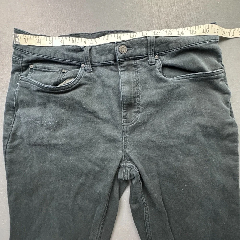 Banana Republic Men's Size 36x30 Black Straight Fit Stretch Pants Classic Casual